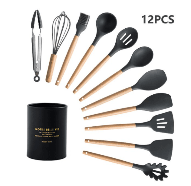 Silicone Kitchenware Cooking Utensils Set - huemabe - Creative Home Decor