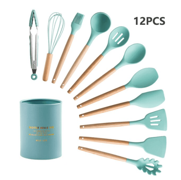 Silicone Kitchenware Cooking Utensils Set - huemabe - Creative Home Decor