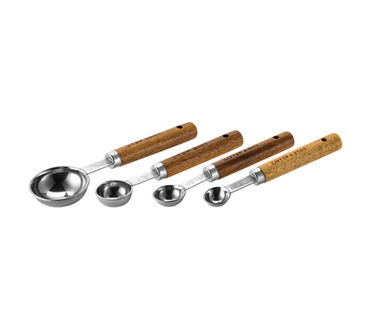 Silver Stainless Steel Measuring Cups Set - huemabe - Creative Home Decor