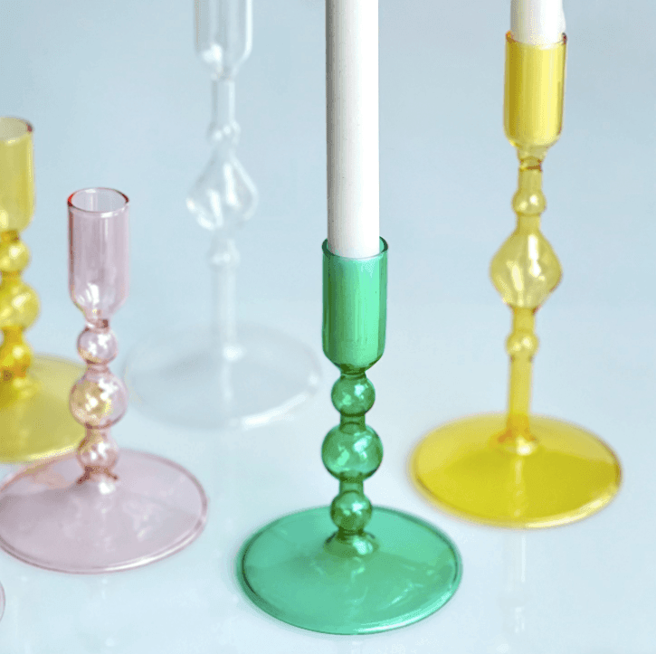 Slim Glass Candle Holders - huemabe - Creative Home Decor