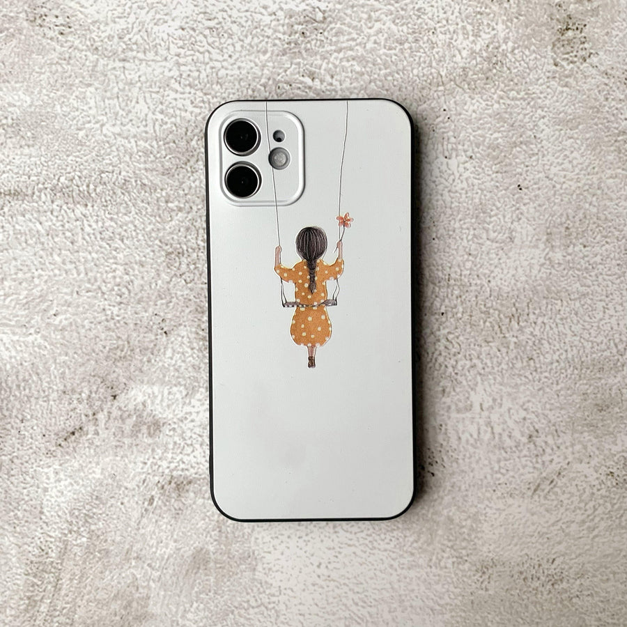 Swing Girl Silicone iPhone Case - huemabe - Creative Home Decor