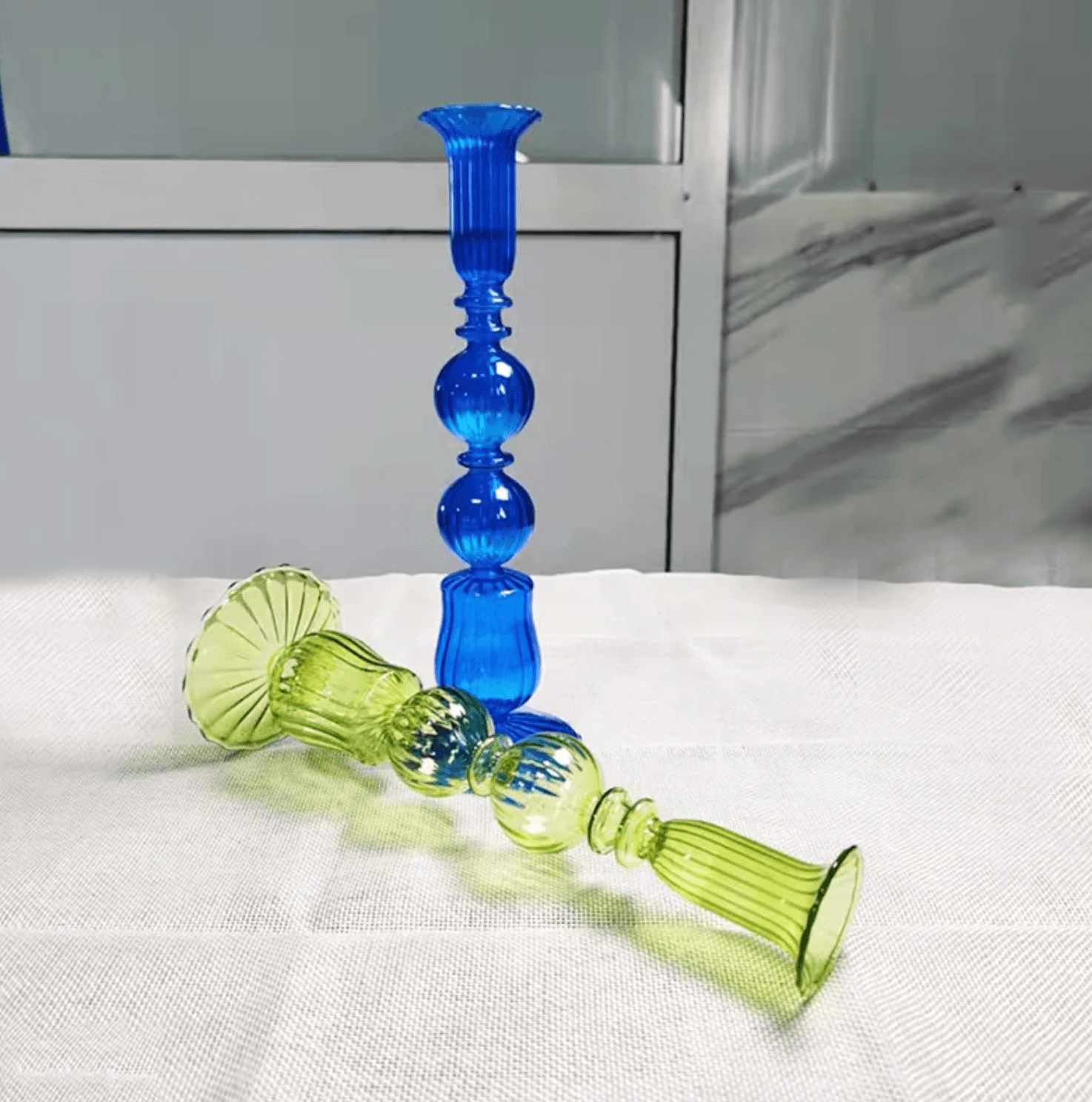 Tapered Candles Glass Candle Holder - huemabe - Creative Home Decor