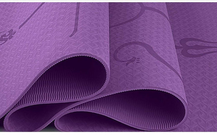 TPE Yoga Mat with Position Line - huemabe - Creative Home Decor