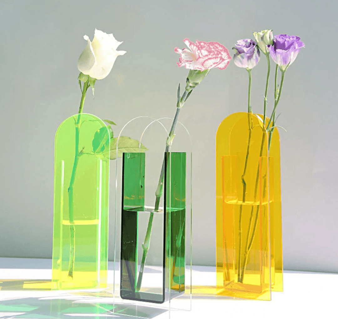 Translucent Acrylic Flower Vase - huemabe - Creative Home Decor