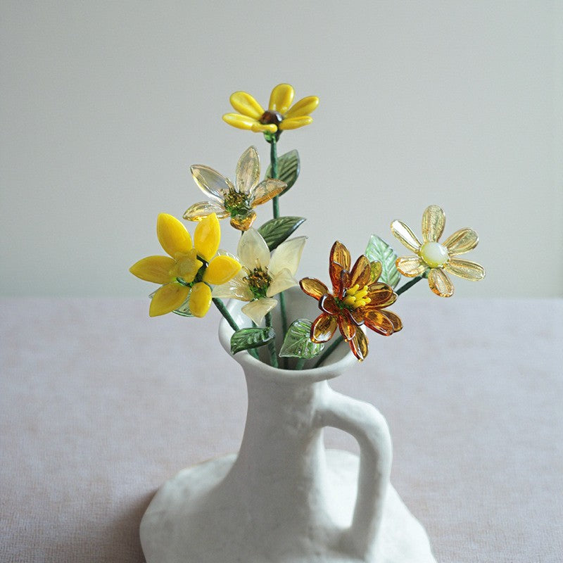 Glass Flower Bouquet – Artistic Home Décor & Ornament