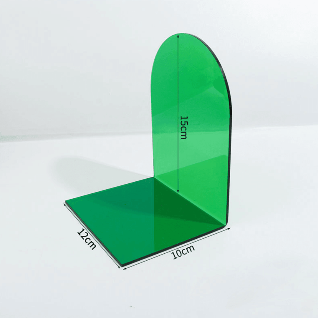 Transparent Acrylic Bookend - huemabe - Creative Home Decor