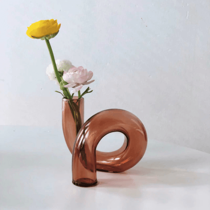 Twist Glass Candlestick Holder / Vase - huemabe - Creative Home Decor