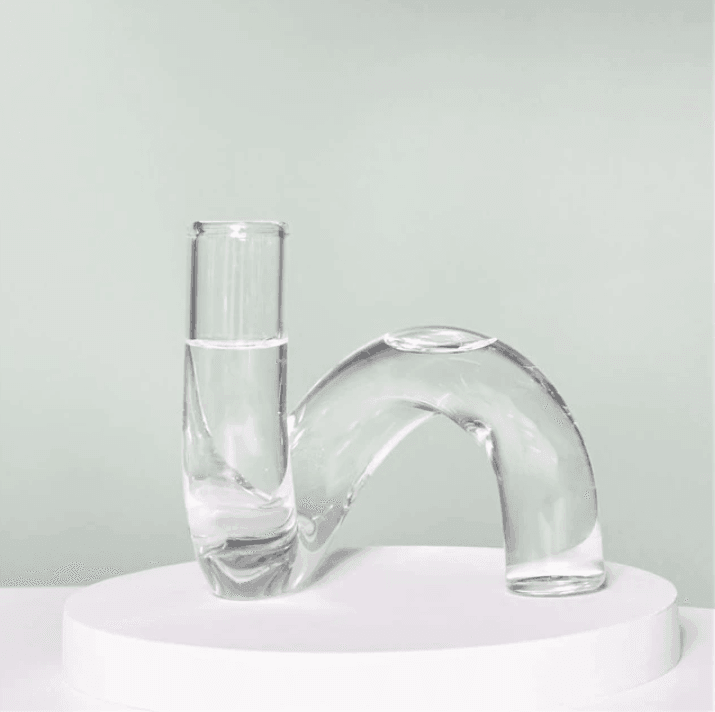 Twist Glass Candlestick Holder / Vase - huemabe - Creative Home Decor