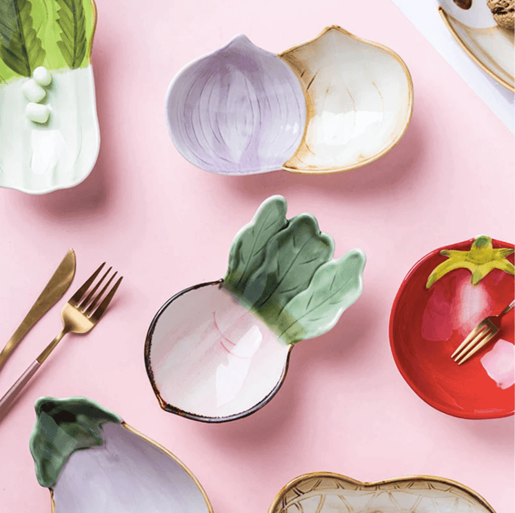 Vegetables Shape Snacks Sauce Dish - huemabe - Creative Home Decor