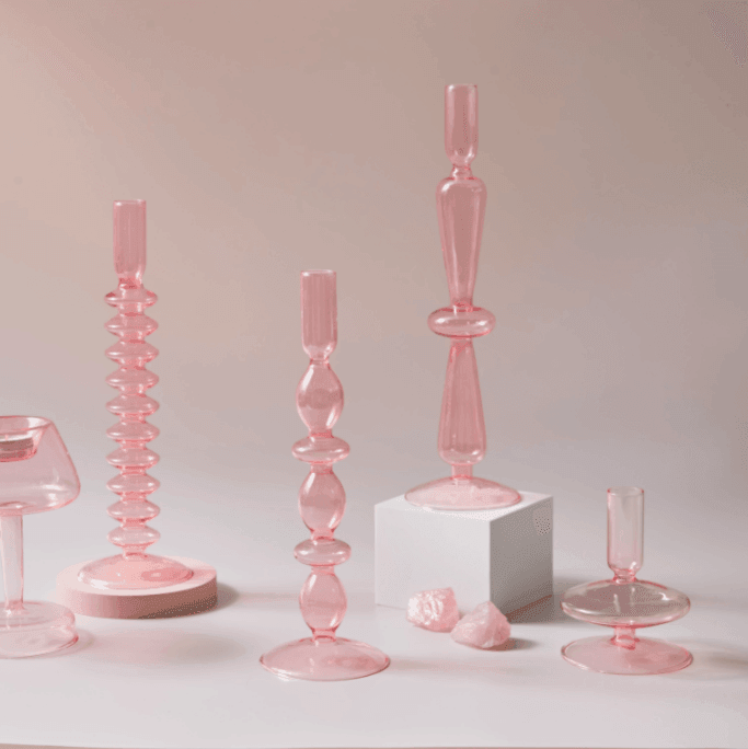 Vintage Glass Candlesticks Candles Holders - huemabe - Creative Home Decor