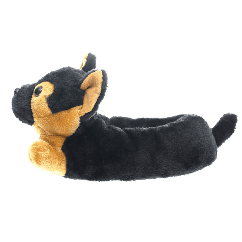 Warm German Shepherd Plush Slippers - huemabe - Creative Home Decor