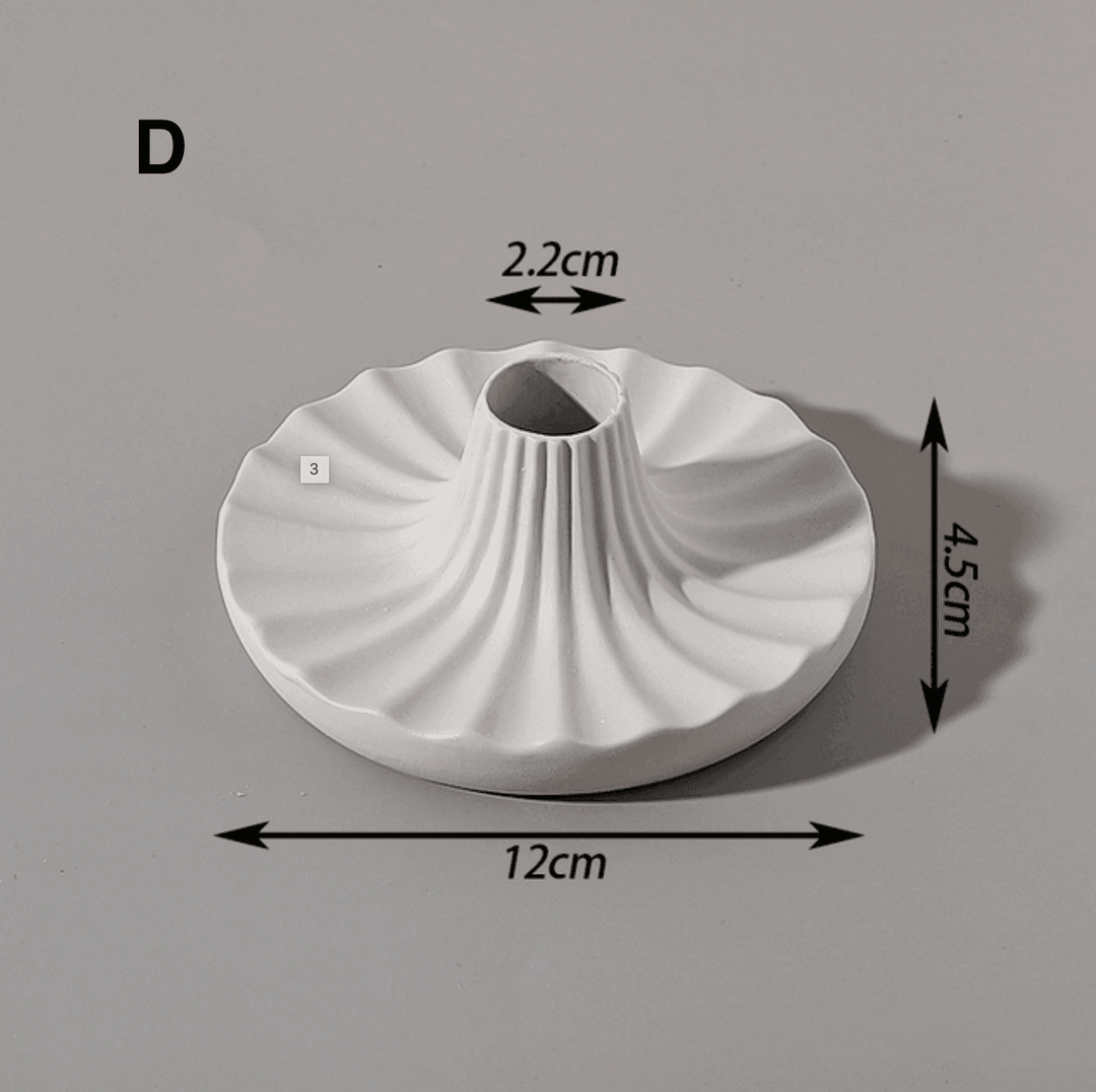 Wave Ceramic Candle Holders - huemabe - Creative Home Decor