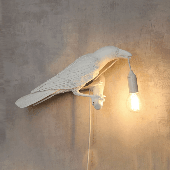 White Bird Wall Lamp - huemabe - Creative Home Decor