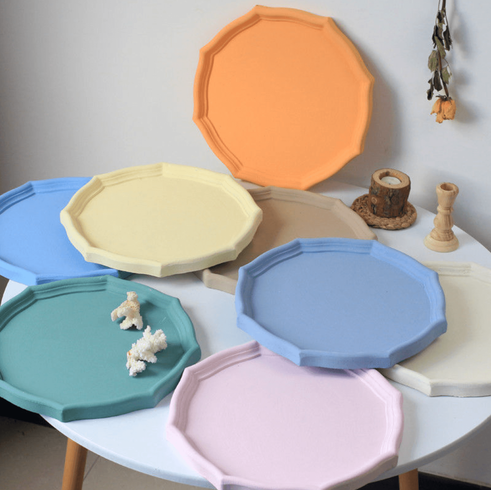 Wood Ceramic-like Storage Tray - huemabe - Creative Home Decor