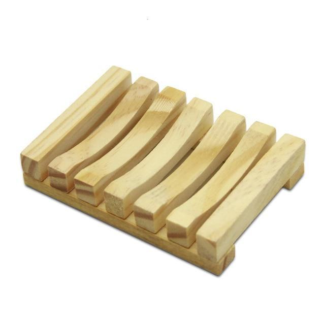 Wooden Natural Bamboo Soap Dishes Tray - huemabe - Creative Home Decor