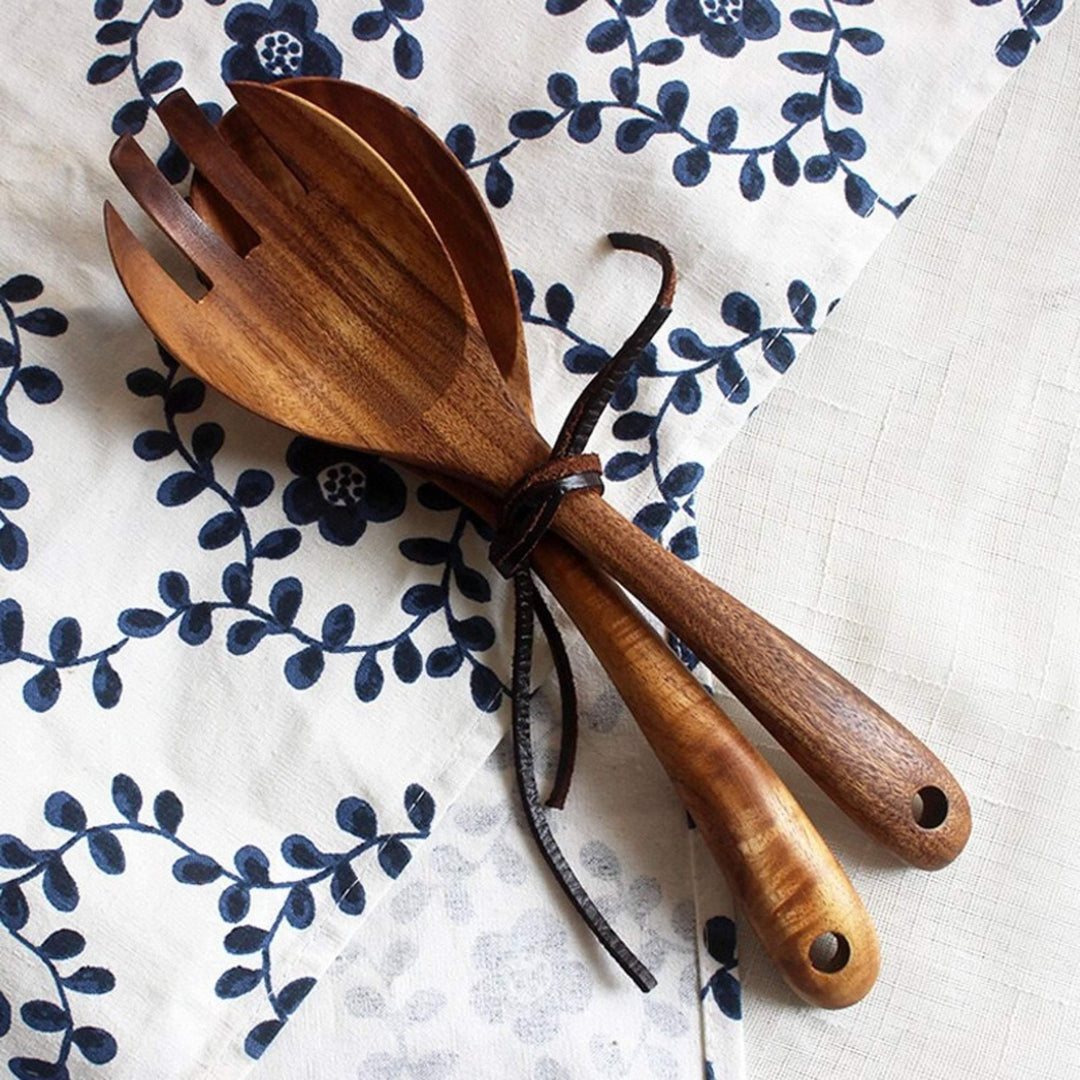 Wooden Salad Spoon and Fork Set - huemabe - Creative Home Decor