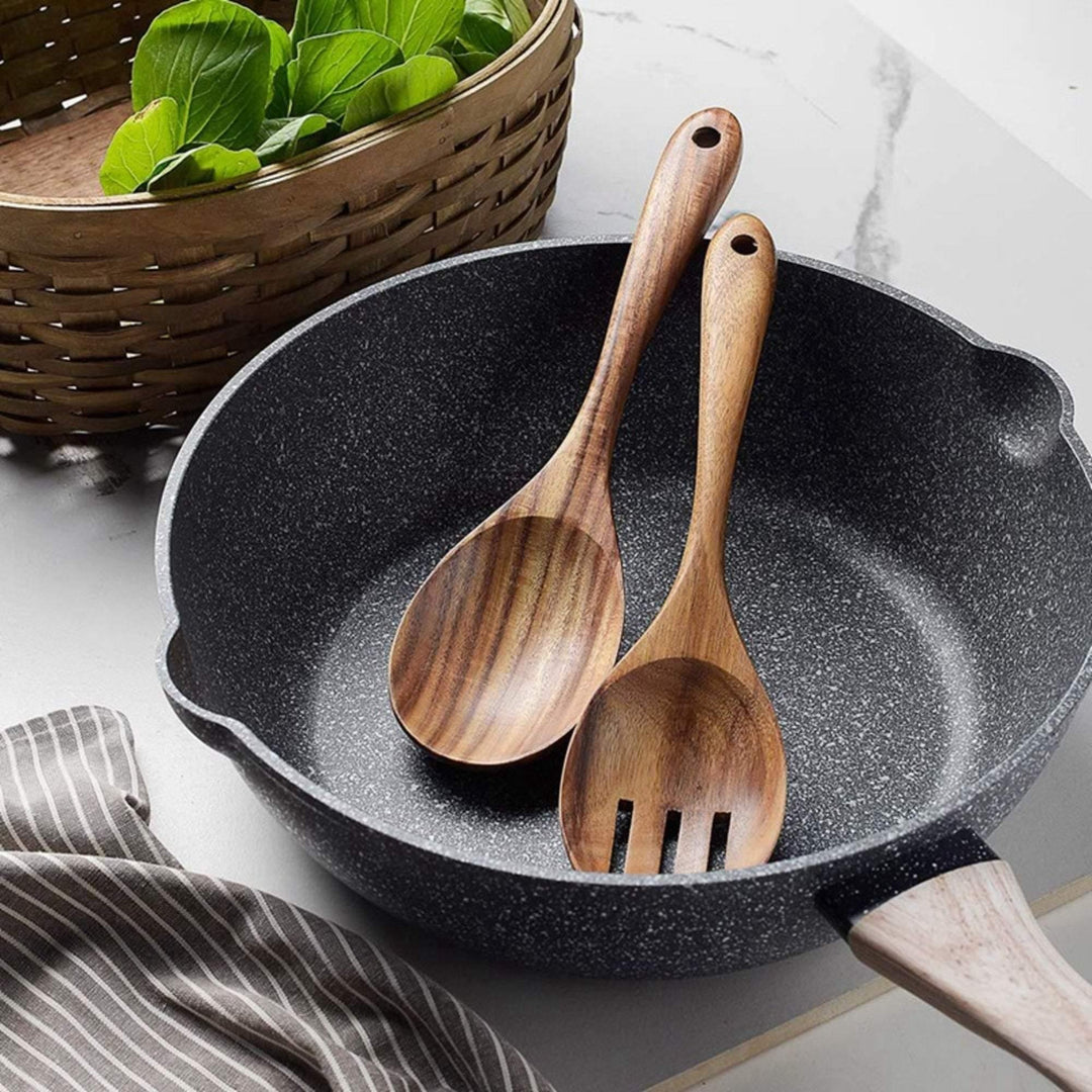 Wooden Salad Spoon and Fork Set - huemabe - Creative Home Decor