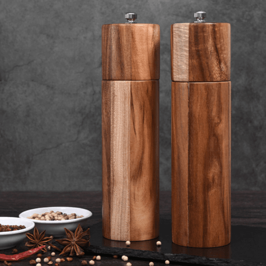 Wooden Salt and Pepper Grinders Set - huemabe - Creative Home Decor