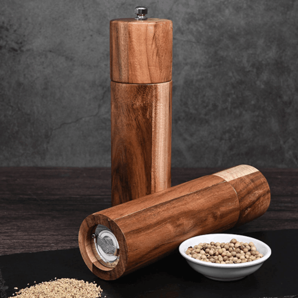 Wooden Salt and Pepper Grinders Set - huemabe - Creative Home Decor