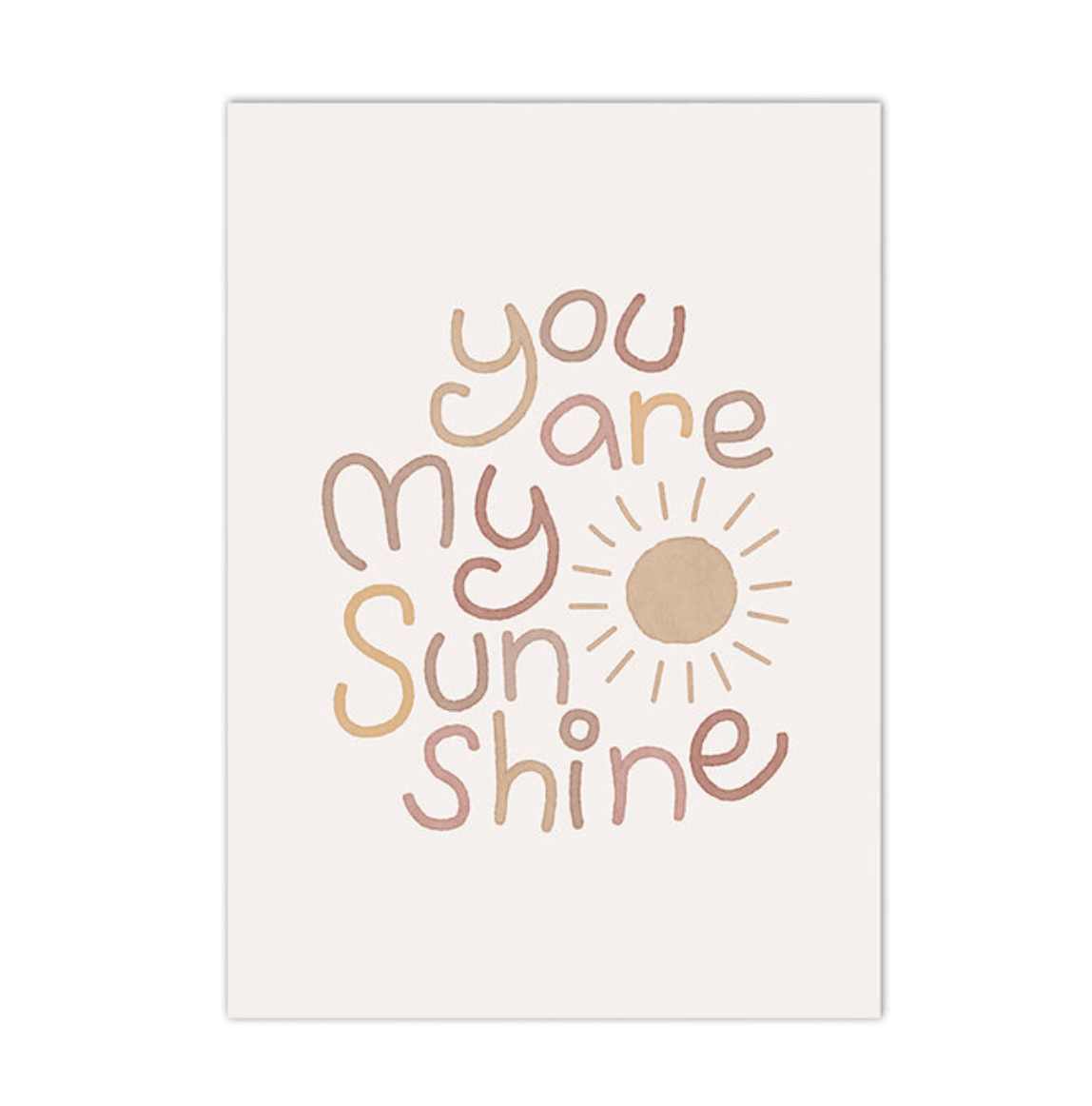 You Are My Sunshine Quotes Nursery Wall Art Canvas Paintings - huemabe - Creative Home Decor